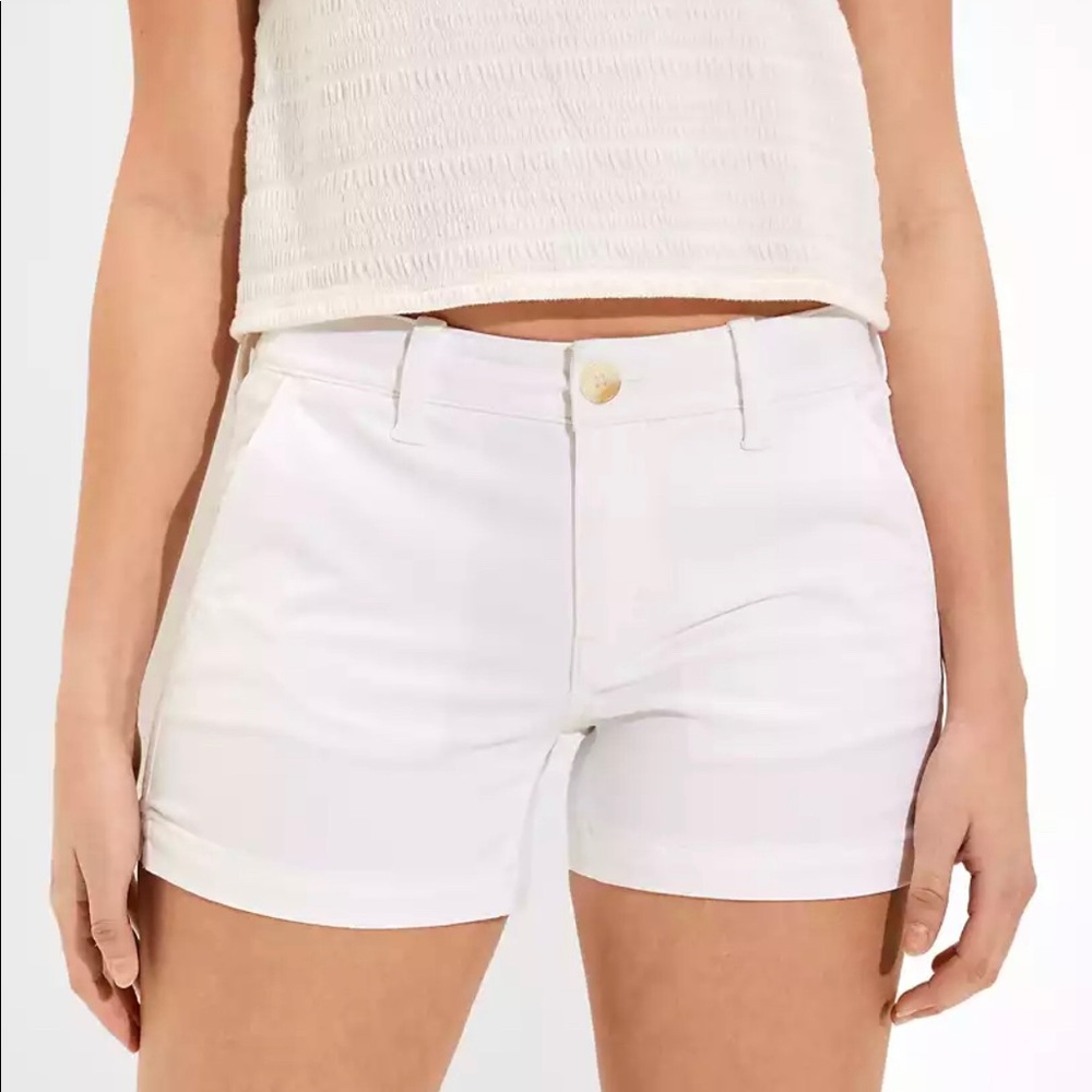 NWT American Eagle White Midi Khaki Shorts